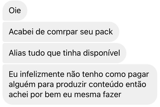 Depoimento — comprei tudo que tinha disponível